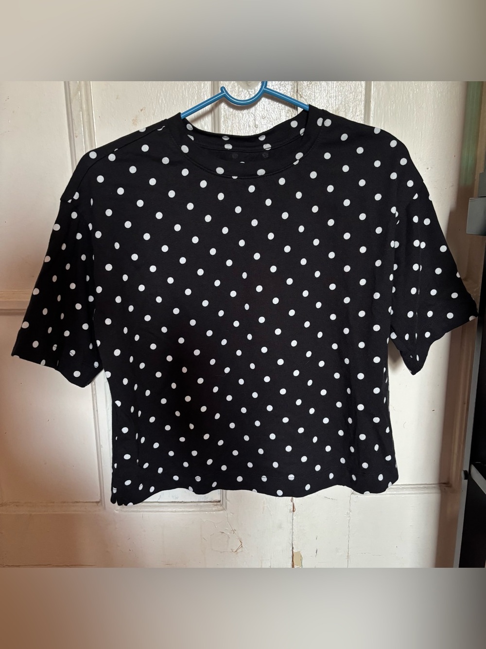 Loft Black and White Polka Dot T-Shirt